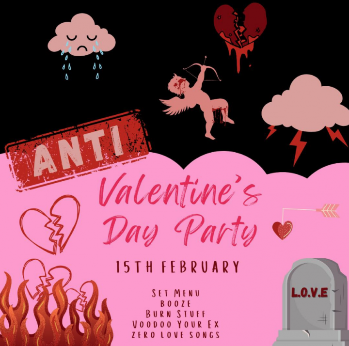 anti valentines day party at the good grub eastbourne